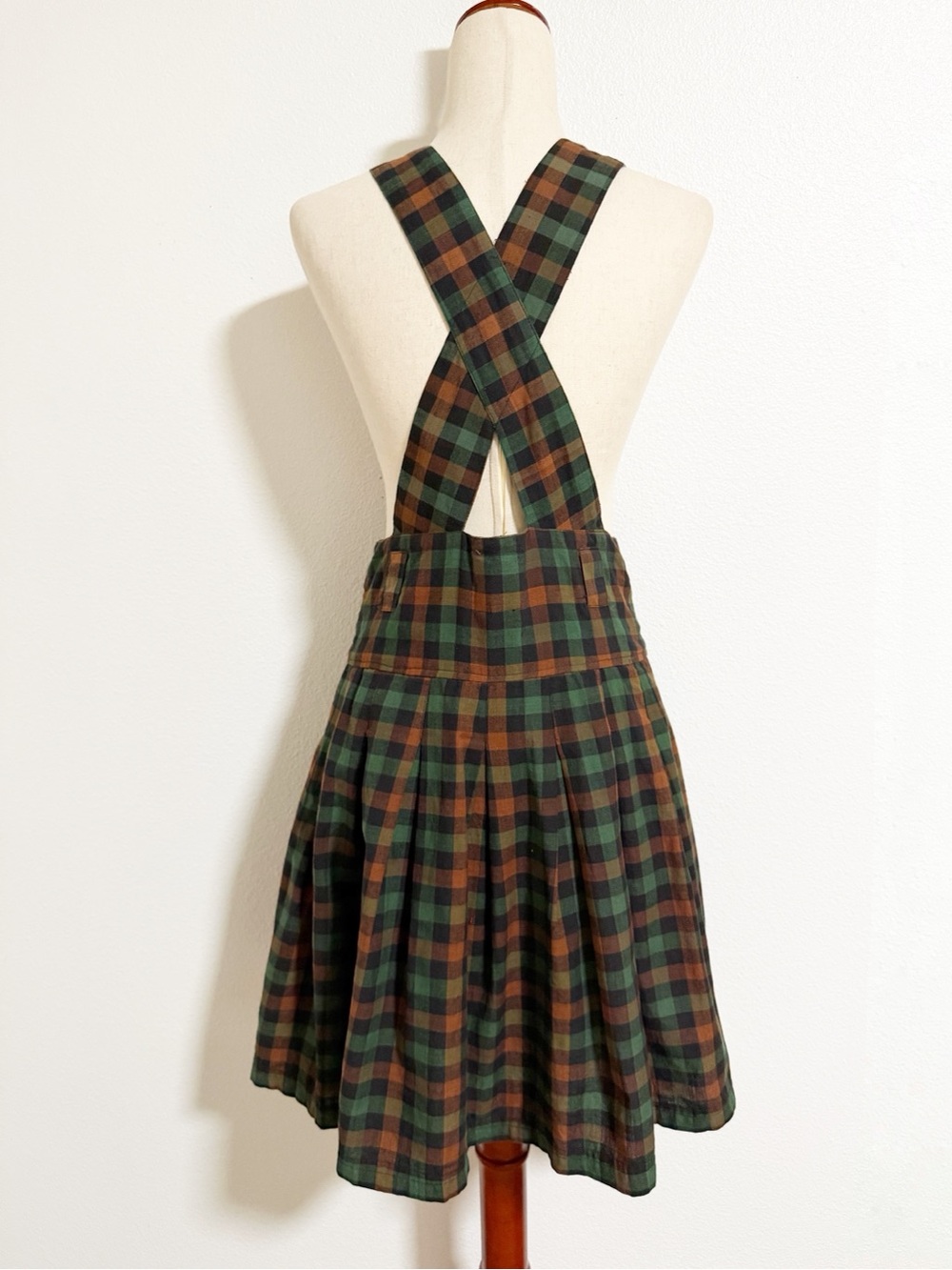 Vintage Y2K POP Plaid Pinafore Dress Academia Punk Preppy - Picture 2 of 8